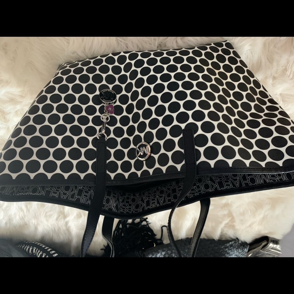 Authentic Michael Kors Polka Dot Tote
